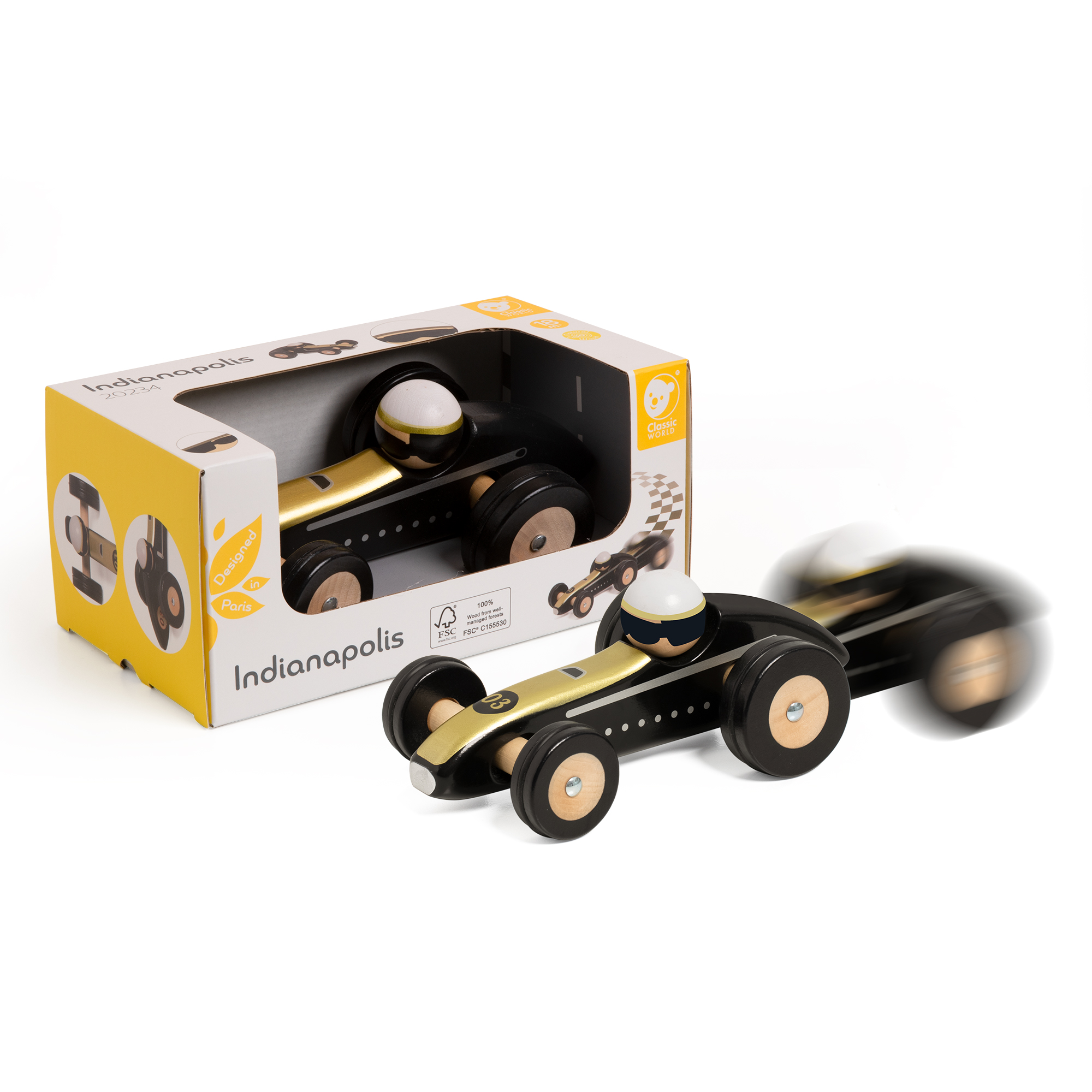 Drvena igračka trkački automobil Indianapolis Classic World