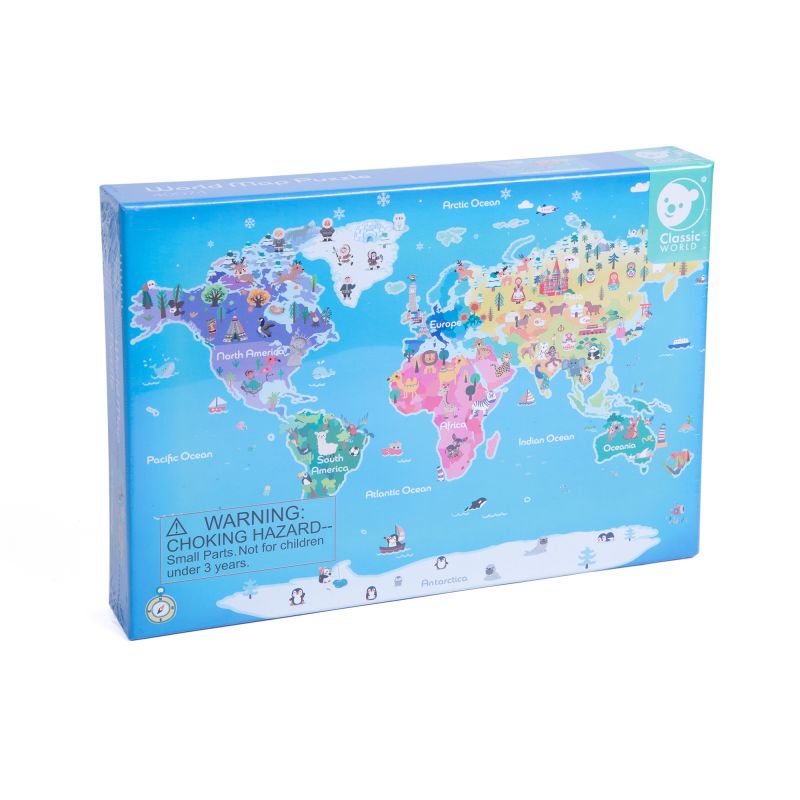 Drvena slagalica Mapa sveta Classic World