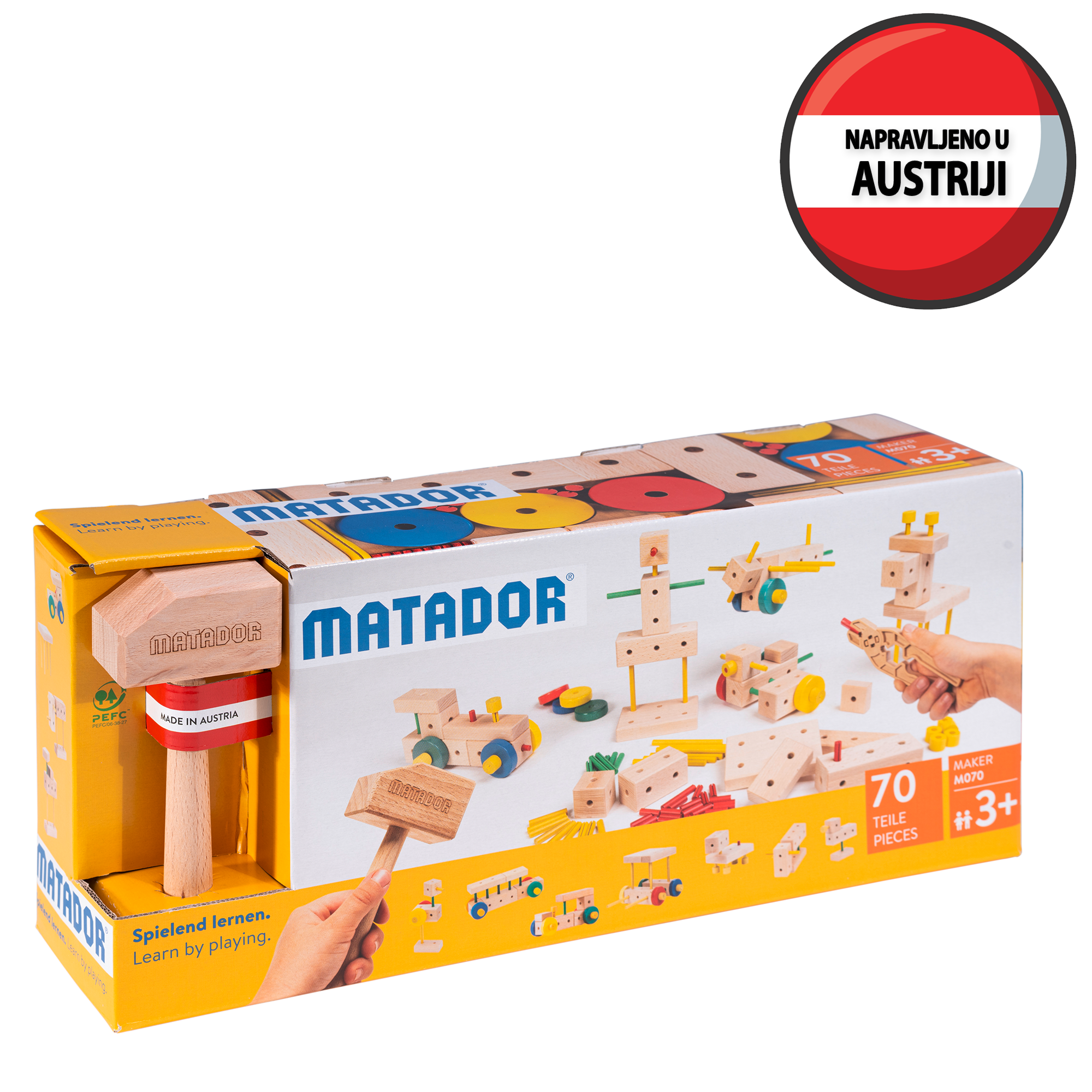 Drveni konstruktor set Stvaralac M070 Matador