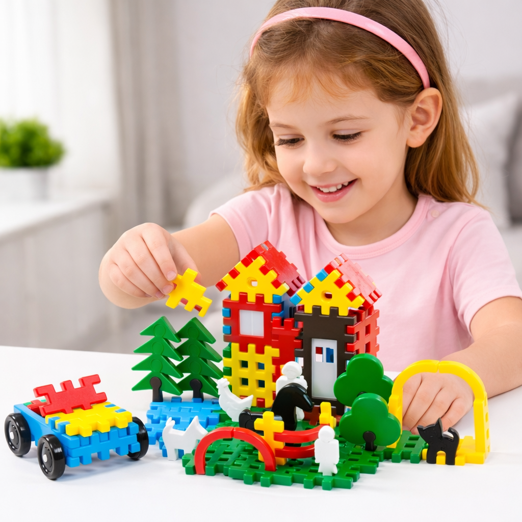 Konstruktorski set Porodica 120 delova Polesie