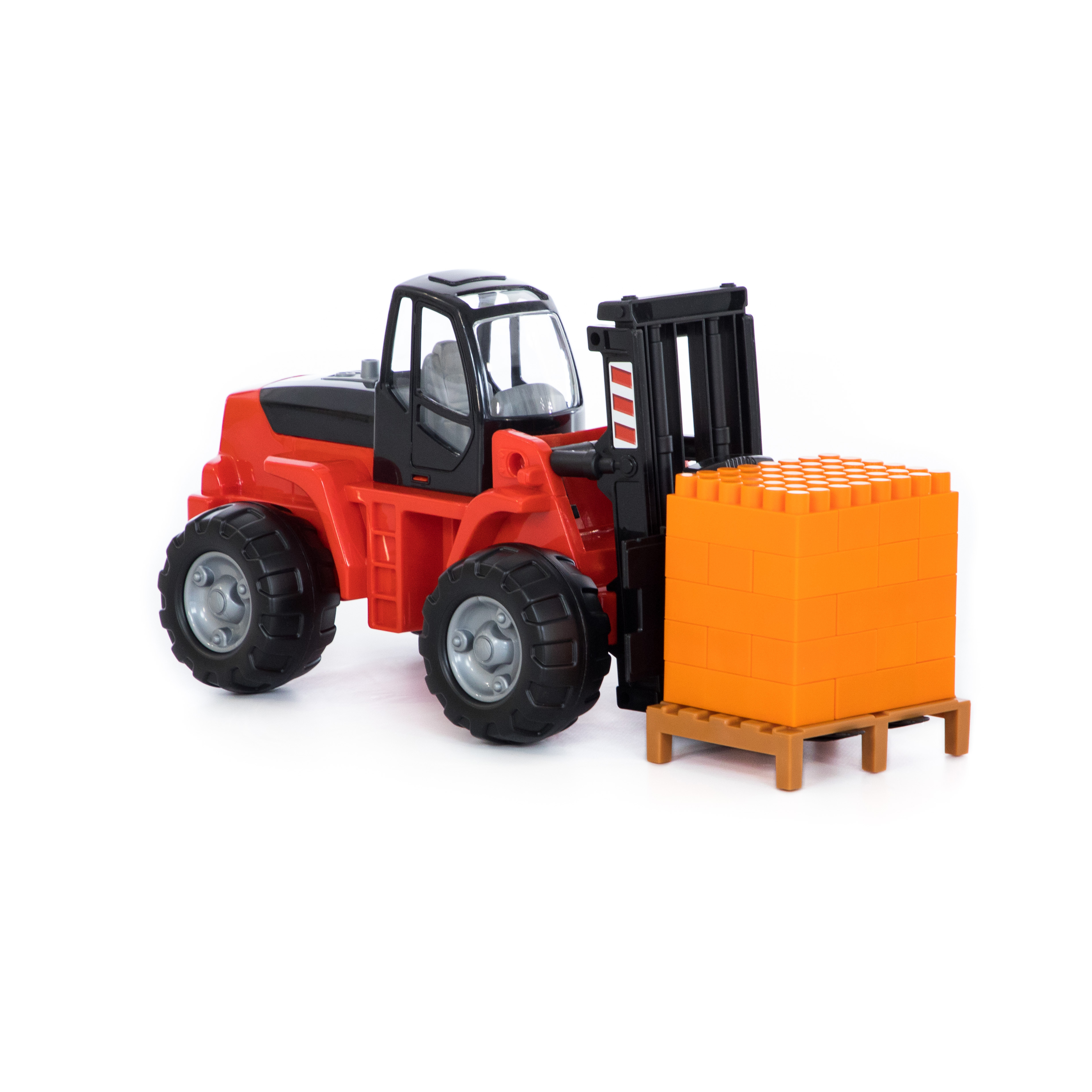 Veliki viljuškar za decu PowerTruck + Supermix set konstruktora 30 delova Polesie