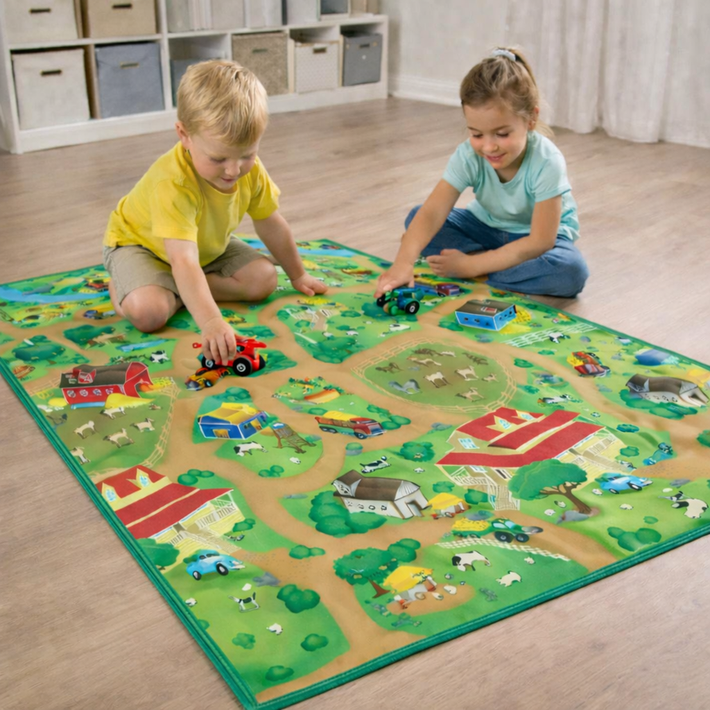 Podloga za igru Farma 100 x 120cm Rollmatz