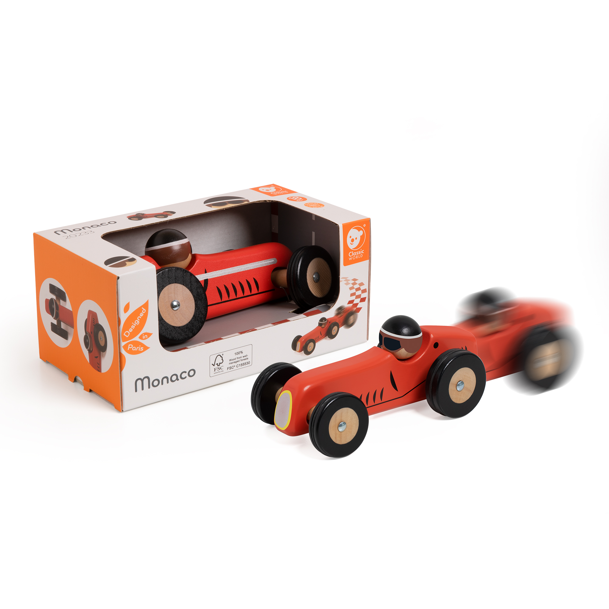 Drvena igračka trkački automobil Monako Classic World