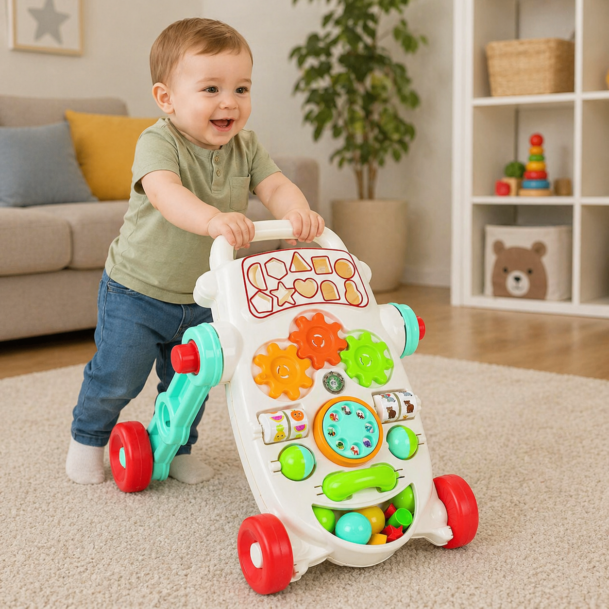 Hodalica Happy baby plava Pilsan