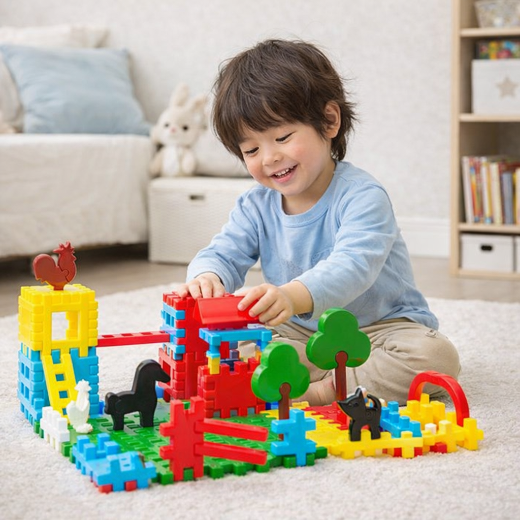 Konstruktorski set Farma 112 delova Polesie